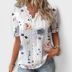 Bianka – Elegante V-Ausschnitt-Bluse für Damen