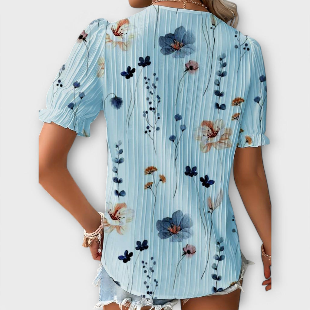 Bianka – Elegante V-Ausschnitt-Bluse für Damen