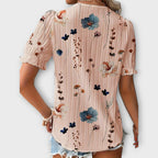 Bianka – Elegante V-Ausschnitt-Bluse für Damen