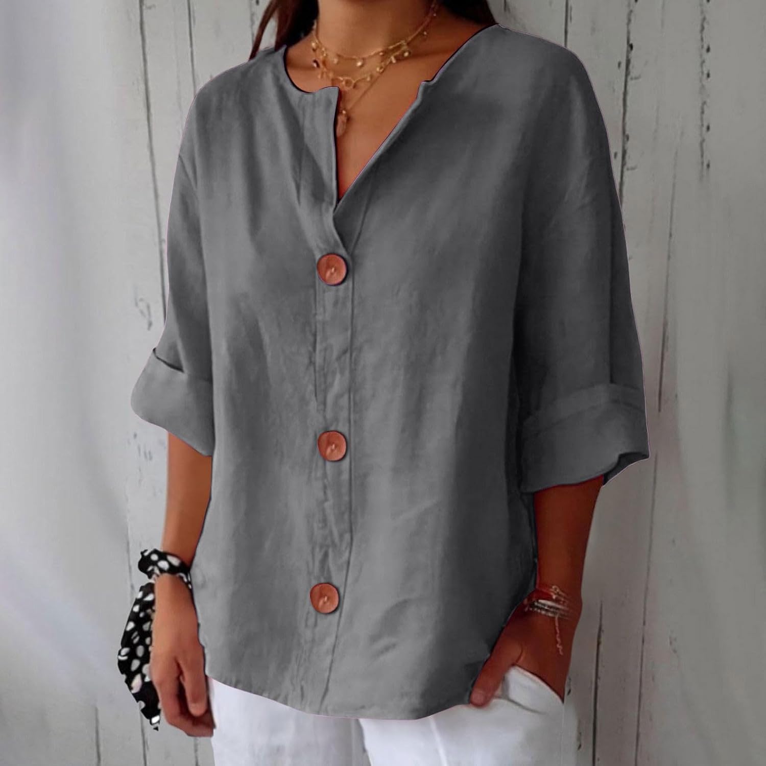 Alma – Exklusive Leinenbluse für Damen