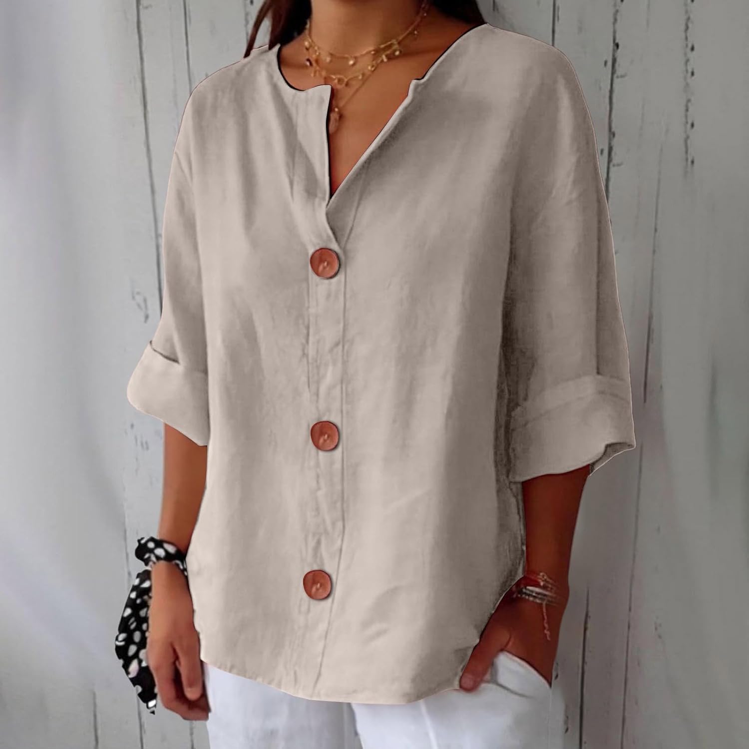 Alma – Exklusive Leinenbluse für Damen