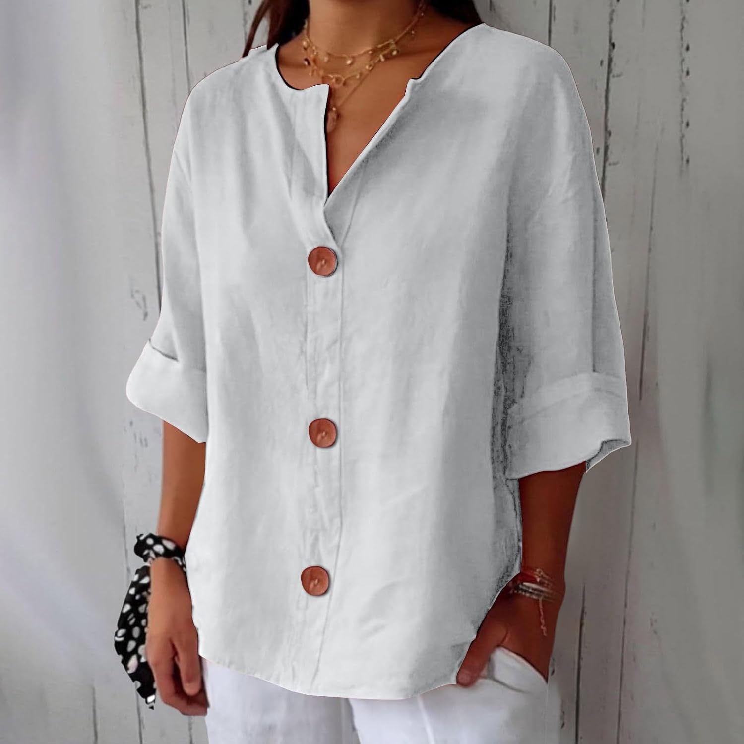 Alma – Exklusive Leinenbluse für Damen