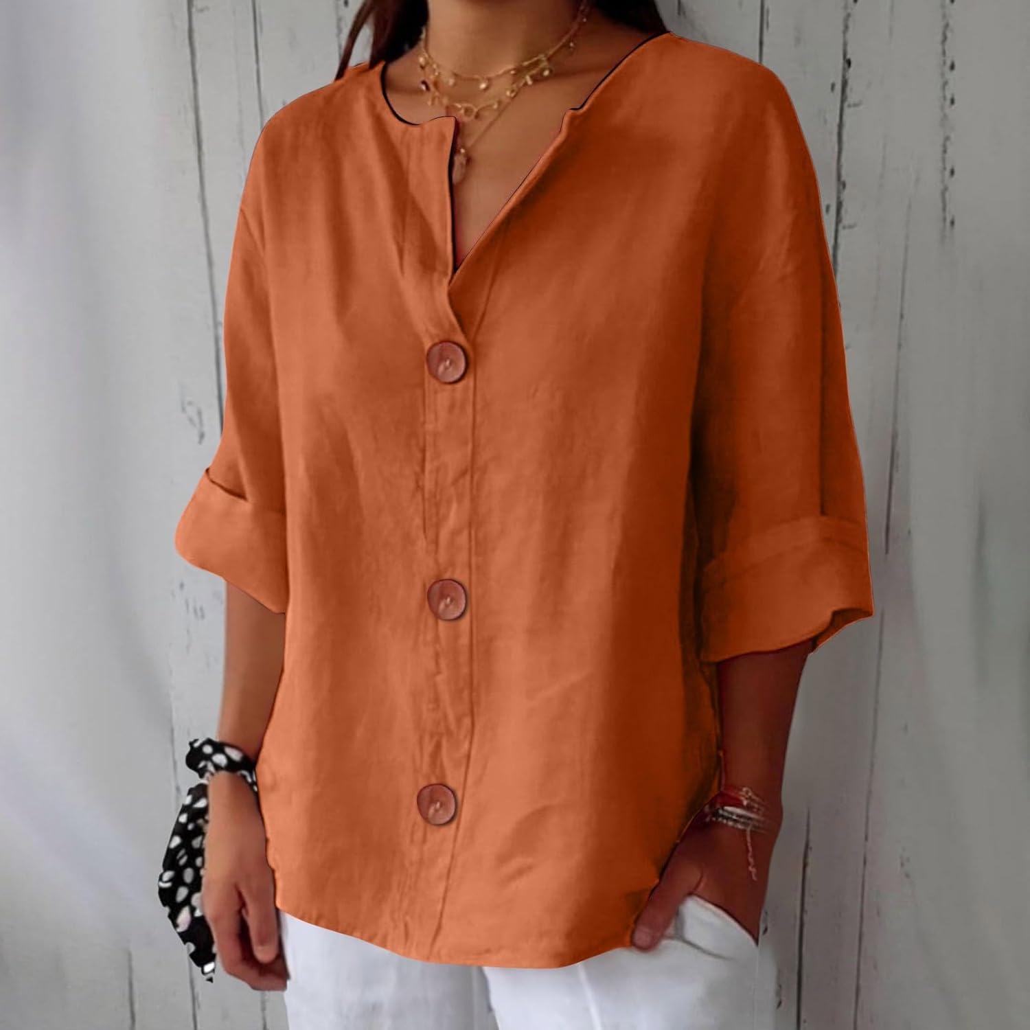 Alma – Exklusive Leinenbluse für Damen