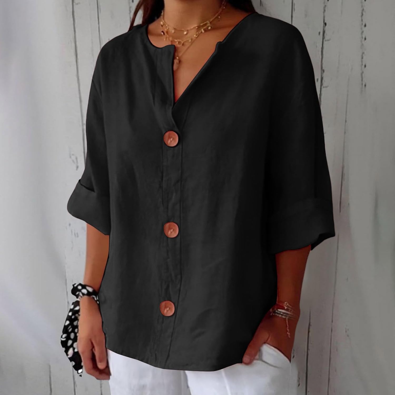 Alma – Exklusive Leinenbluse für Damen
