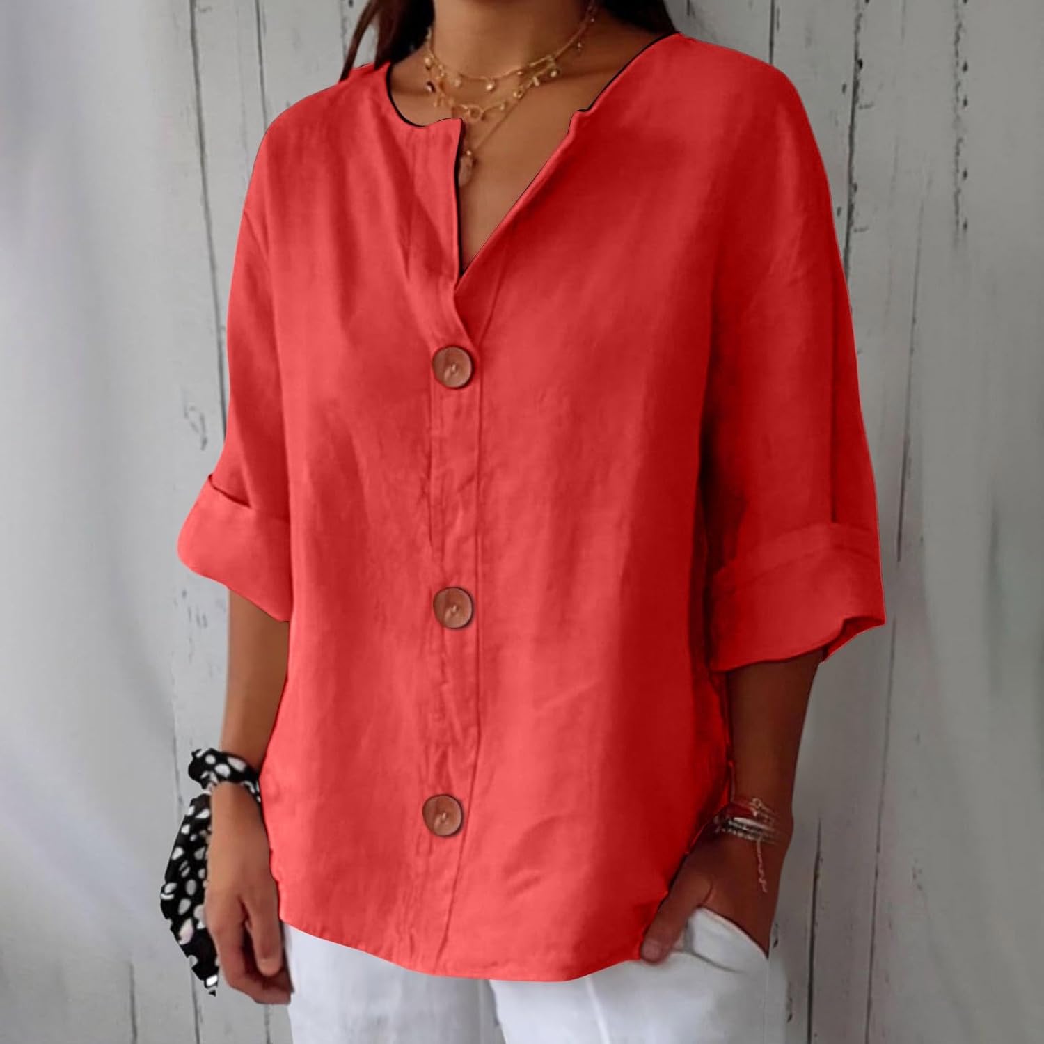 Alma – Exklusive Leinenbluse für Damen