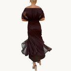 Florendra | Elegantes Langes Blumenkleid mit V-Ausschnitt