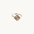 Rosie™️ | Verstellbarer Ring mit Blumenmotiv – Edelstahl