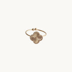 Rosie™️ | Verstellbarer Ring mit Blumenmotiv – Edelstahl