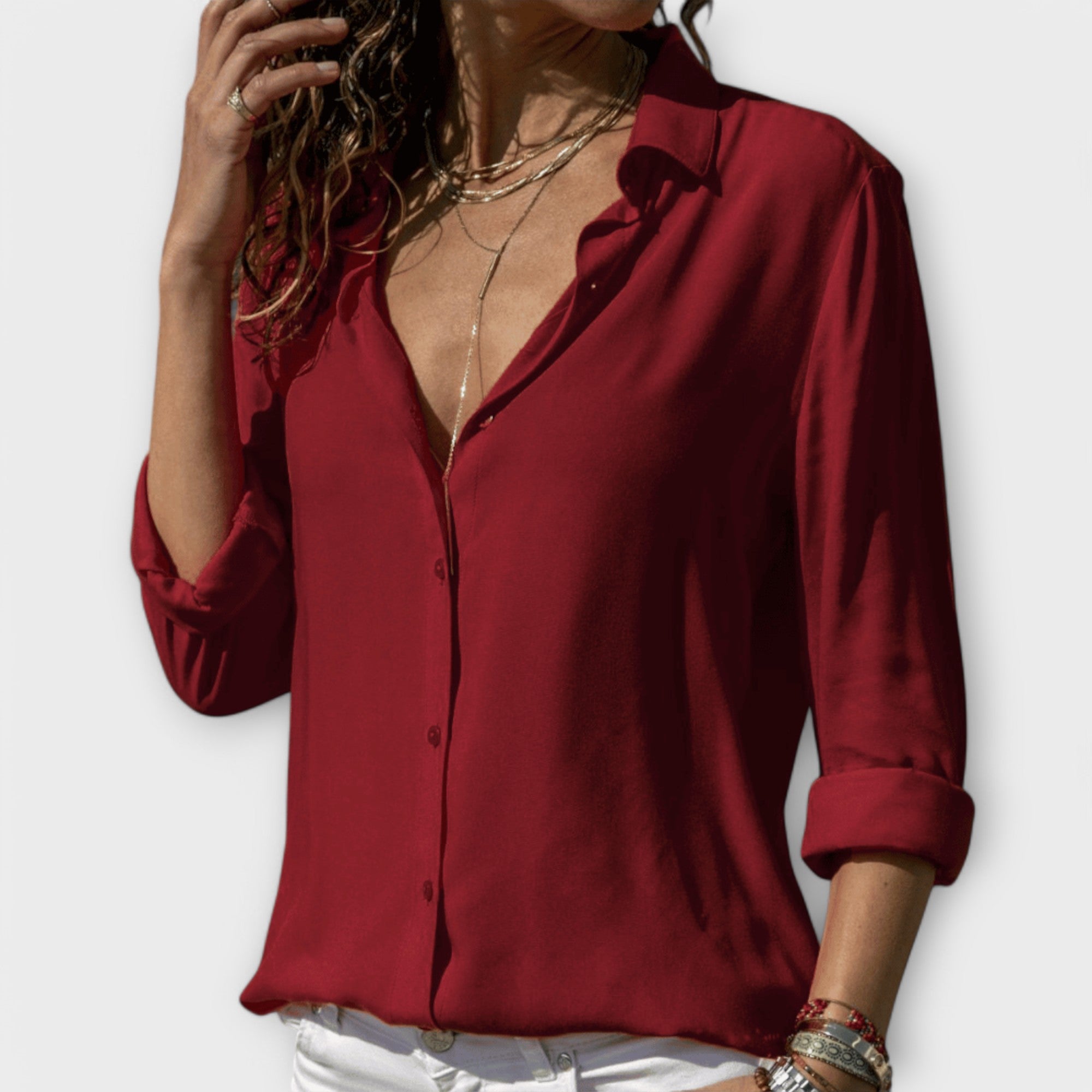 Brita – Zeitlose Bluse mit perfekter Passform