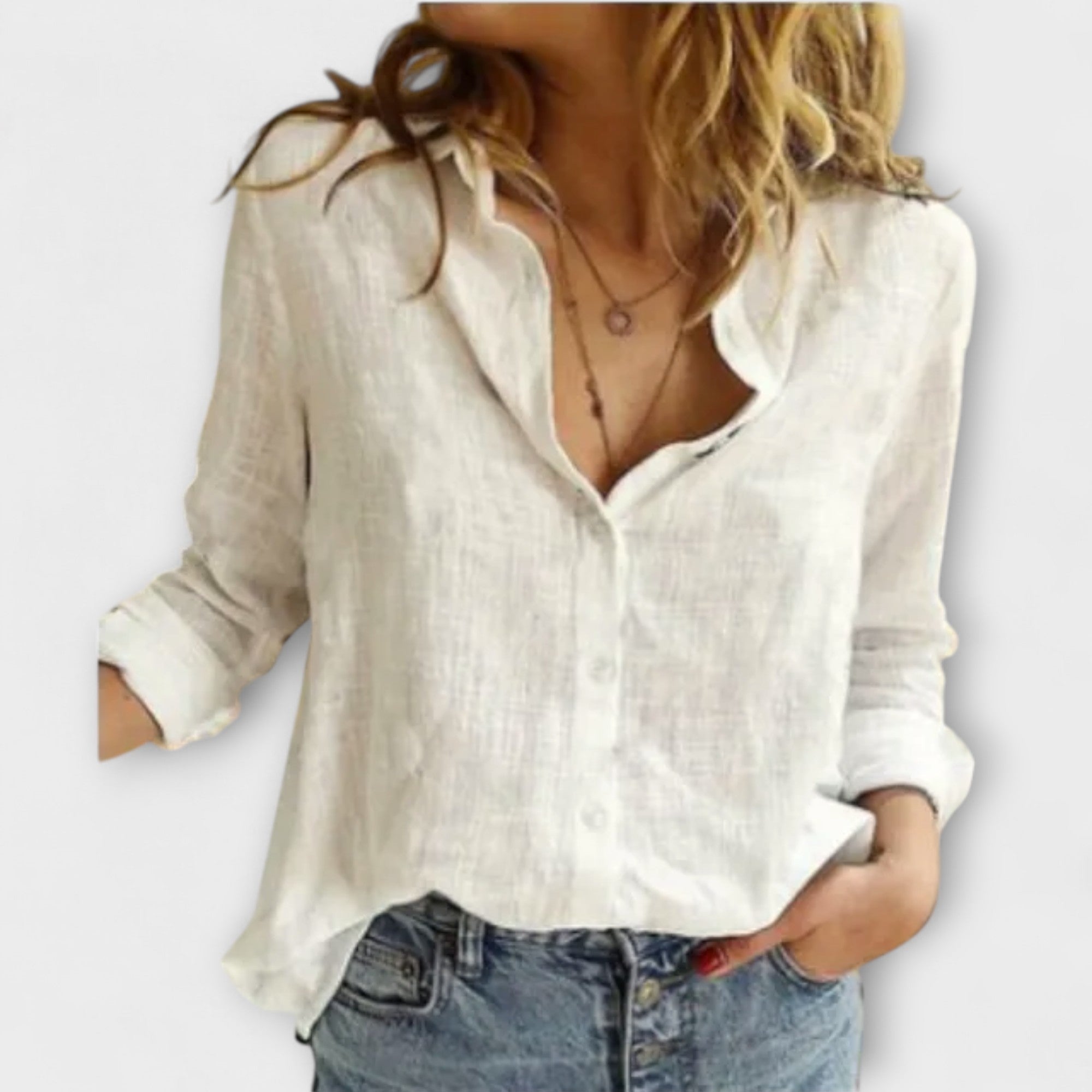 Maarni – Raffinierte Bluse mit Kragen