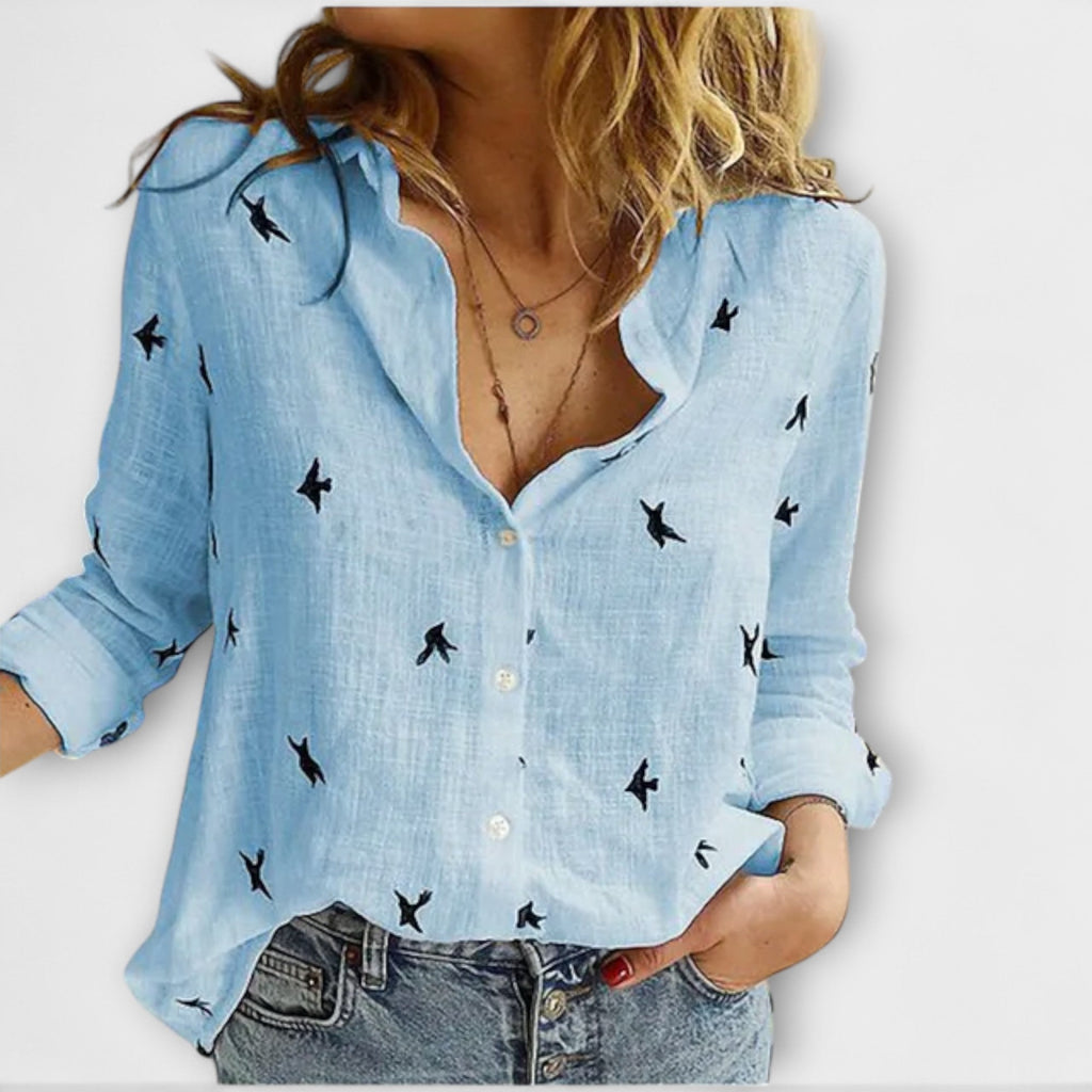 Maarni – Raffinierte Bluse mit Kragen