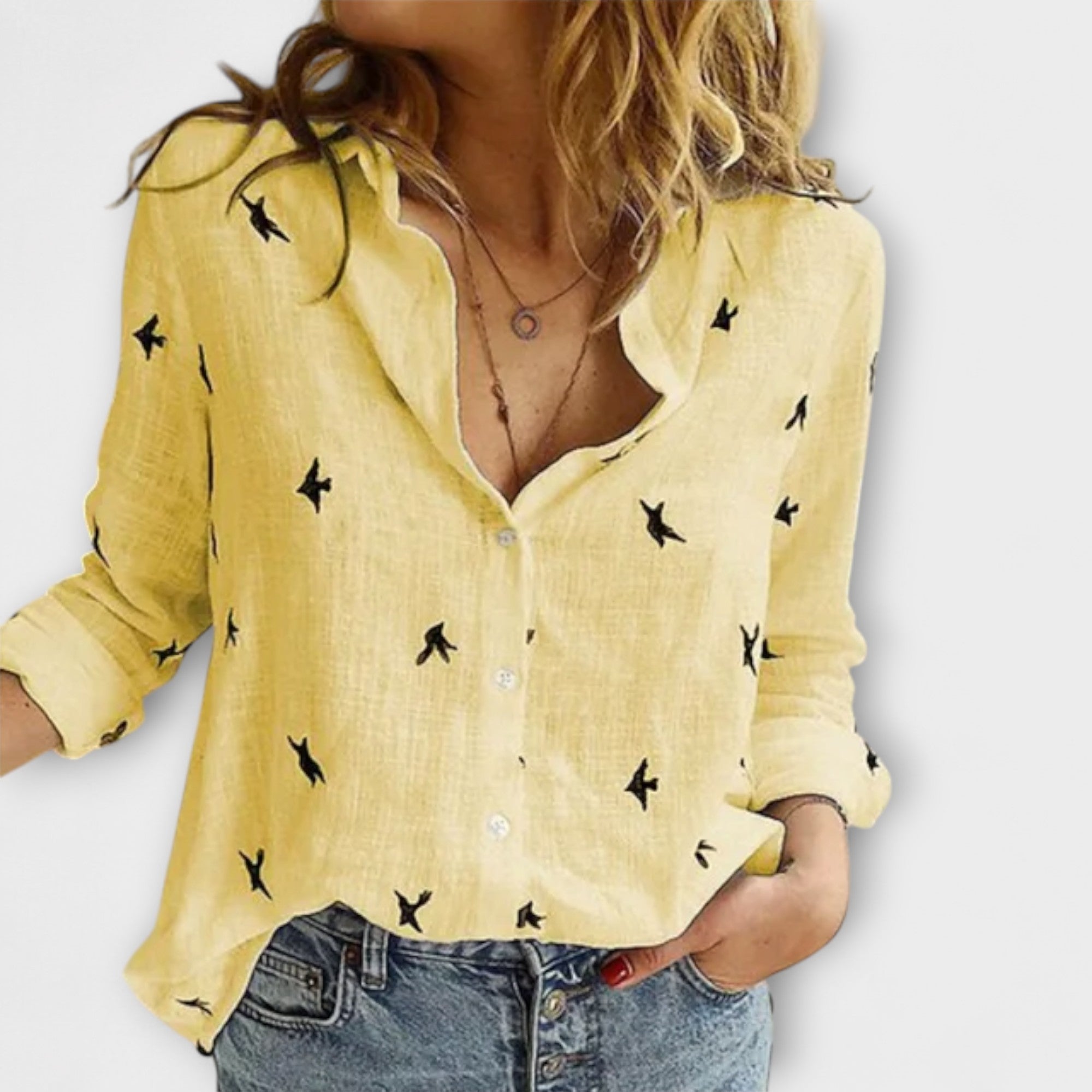 Maarni – Raffinierte Bluse mit Kragen