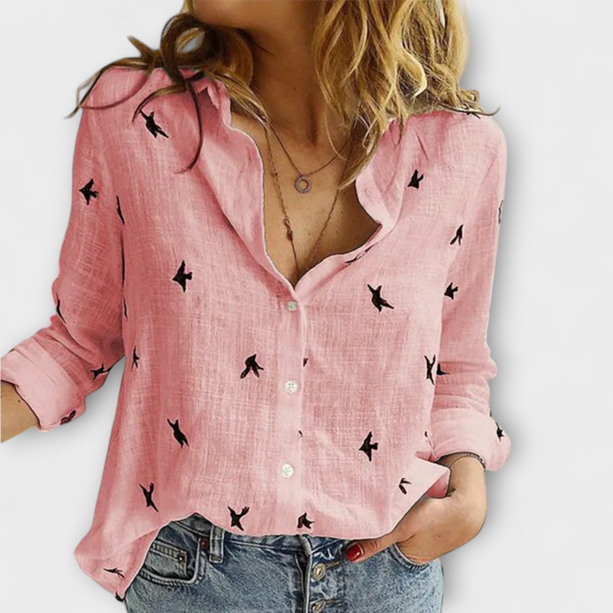 Maarni – Raffinierte Bluse mit Kragen