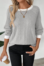 Mariel – Zweiteiliger Strickpullover mit modernem Stil