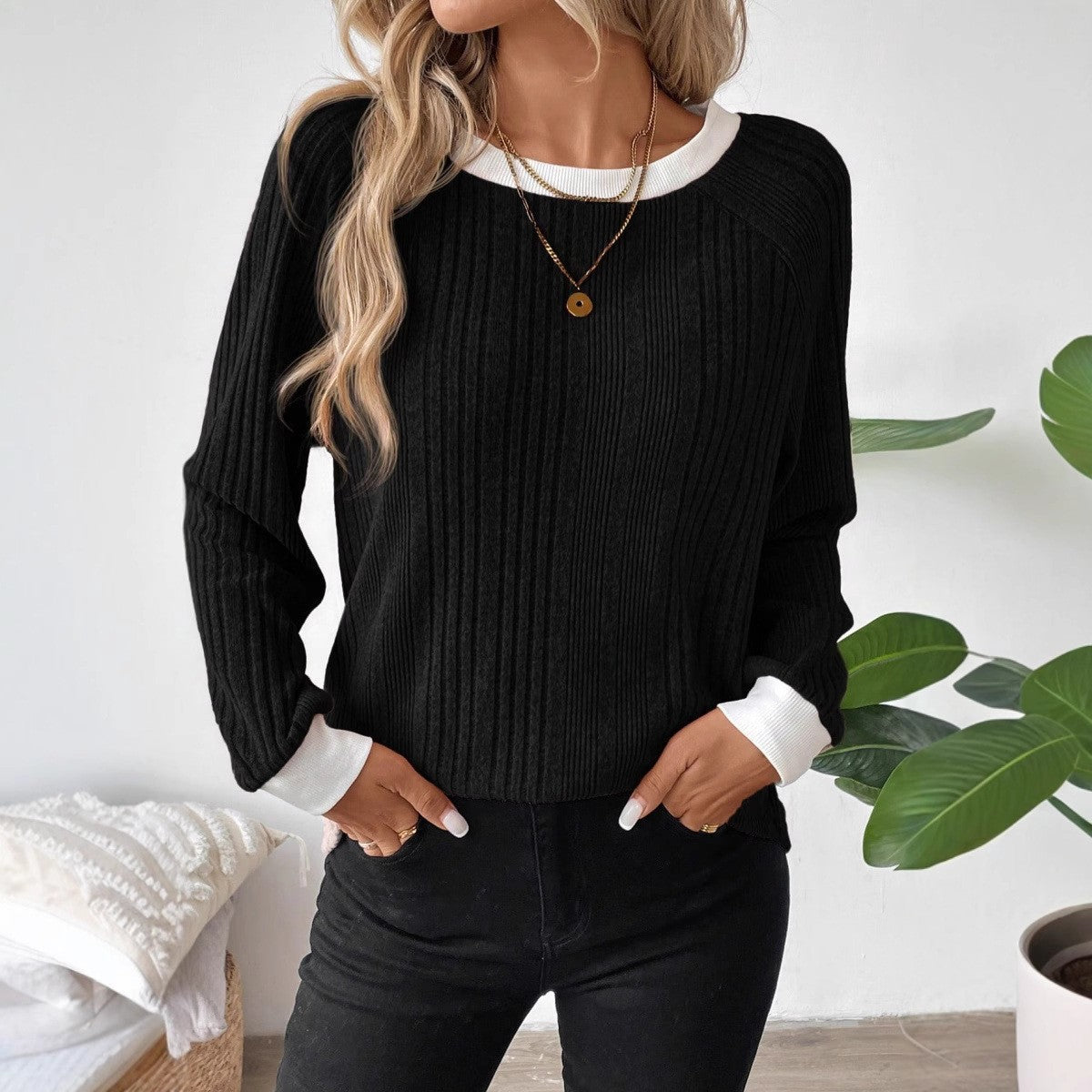 Mariel – Zweiteiliger Strickpullover mit modernem Stil