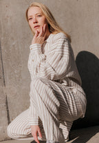 PJ – Gestreifte Hose | Grau