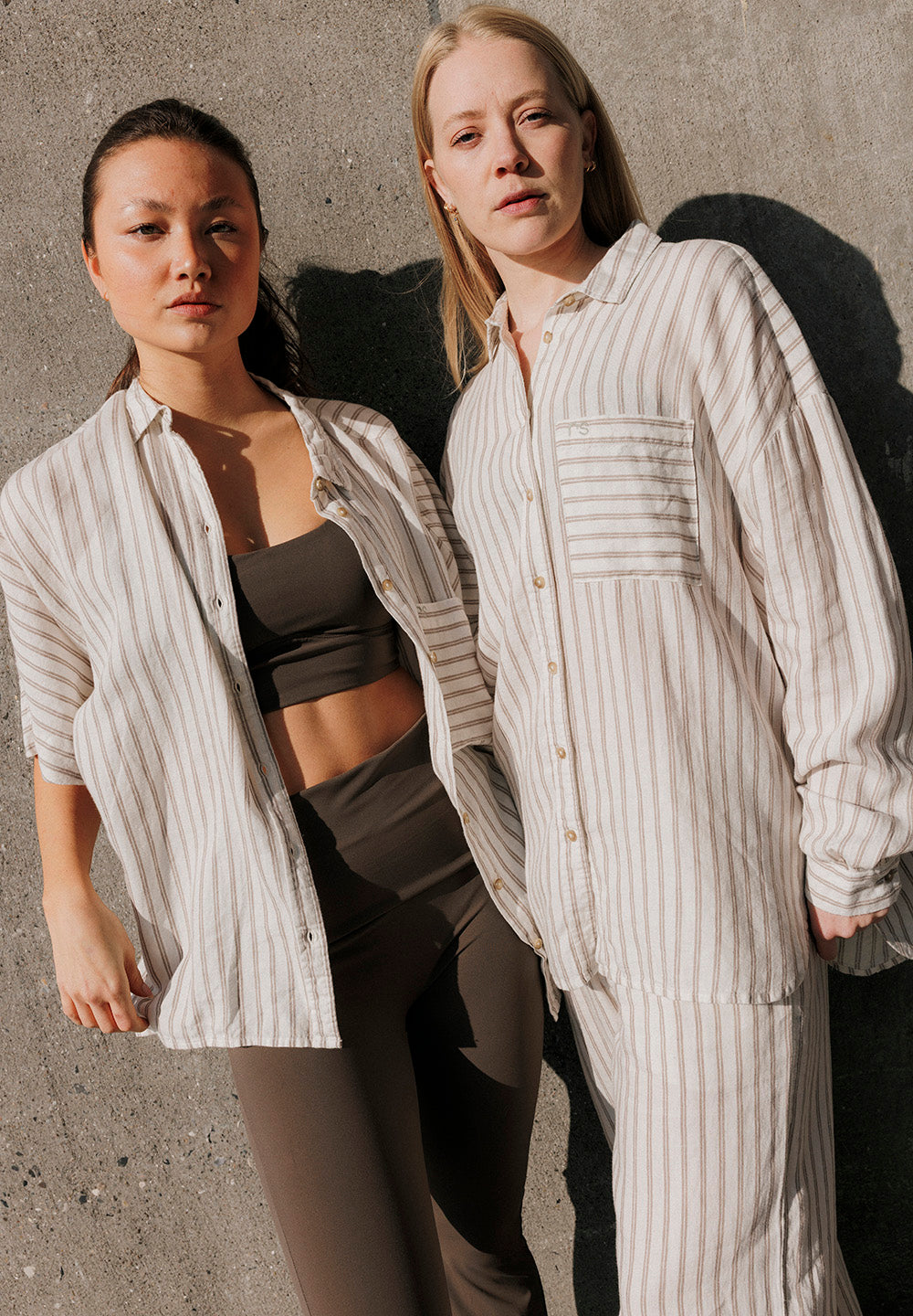 PJ – Gestreifte Hose | Grau