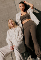 PJ – Gestreifte Hose | Grau