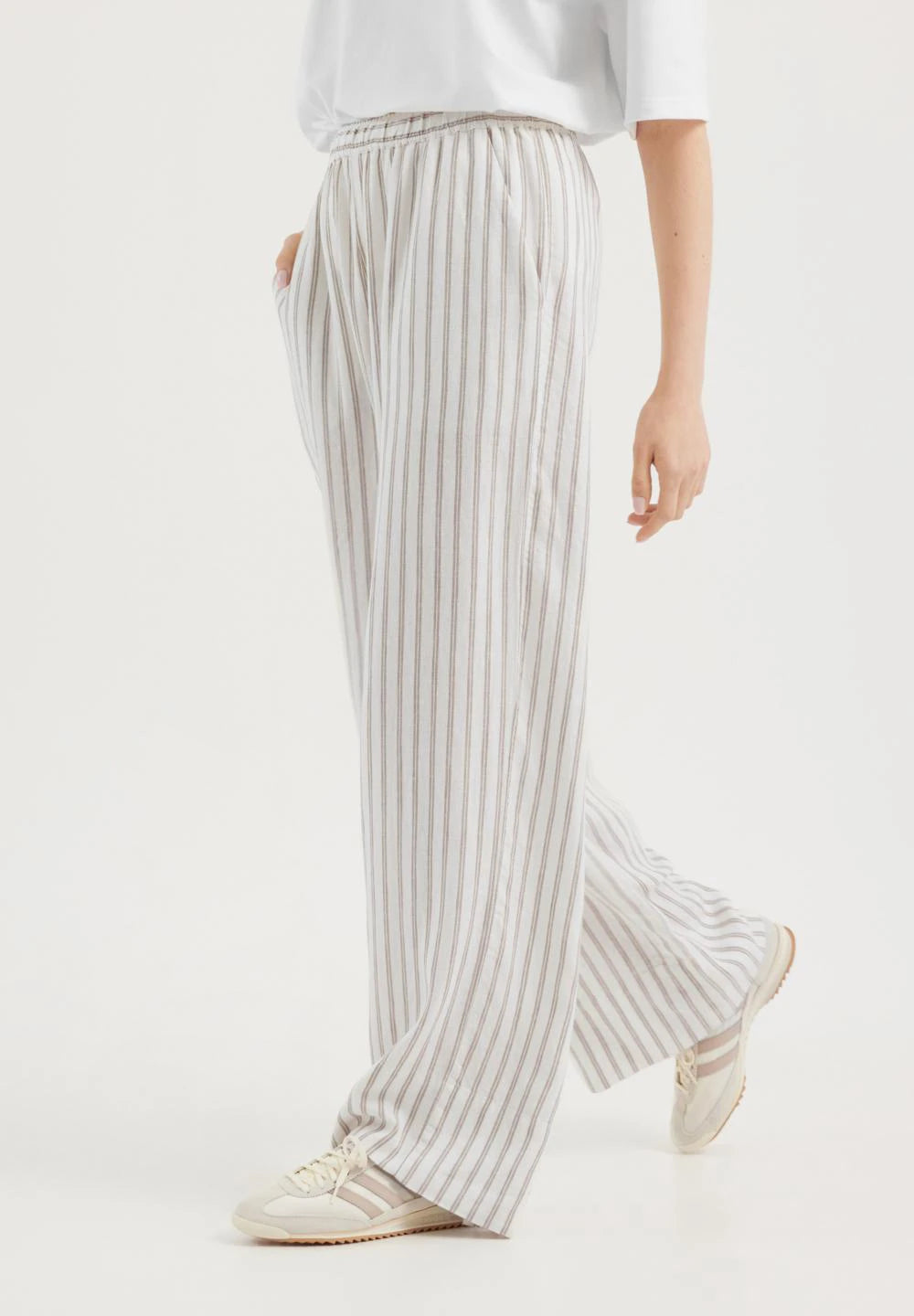 PJ – Gestreifte Hose | Grau