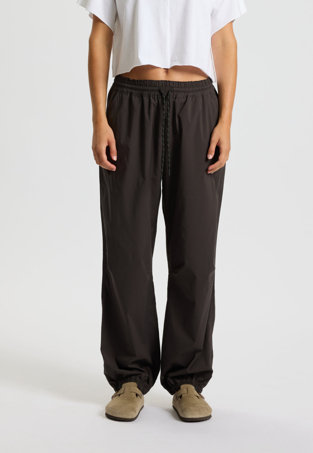 Palma – Lockere Track-Hose | Schwarz
