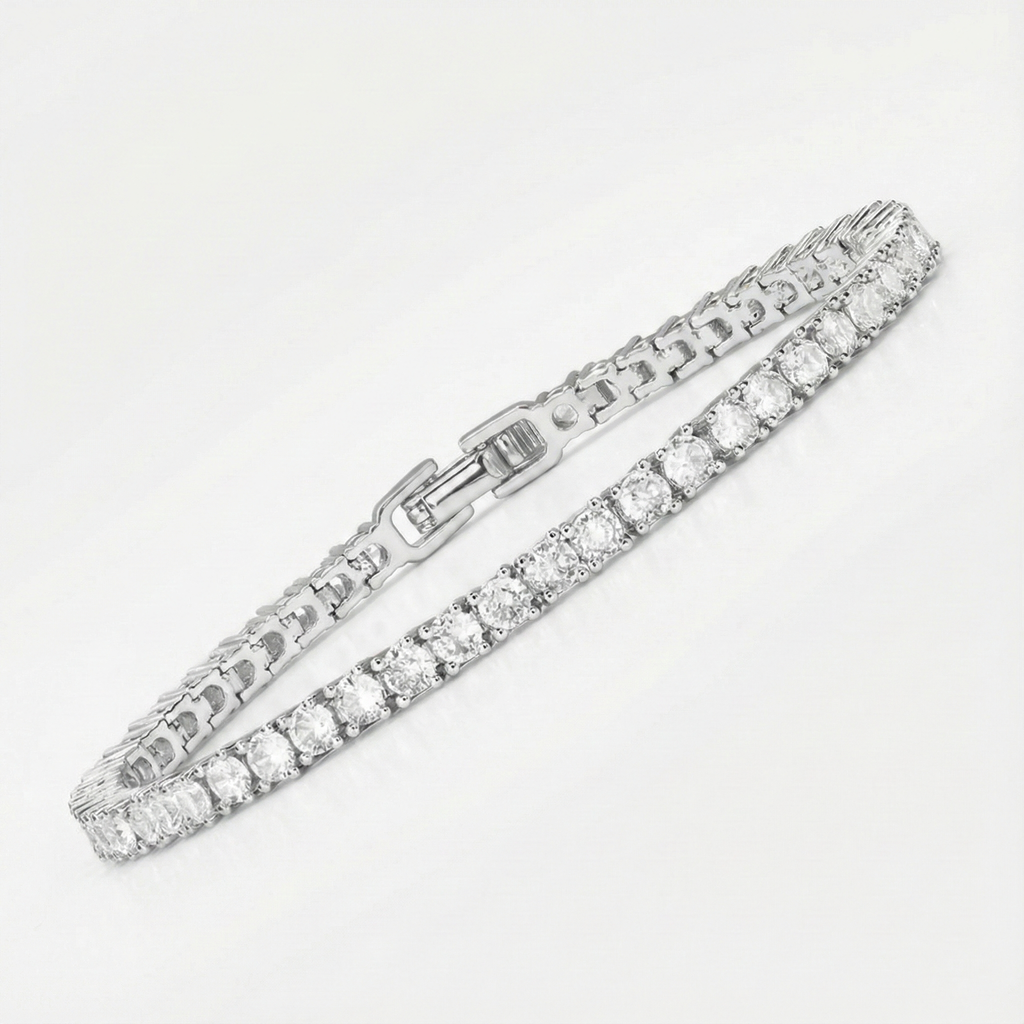 Tennisarmbånd med moissanite