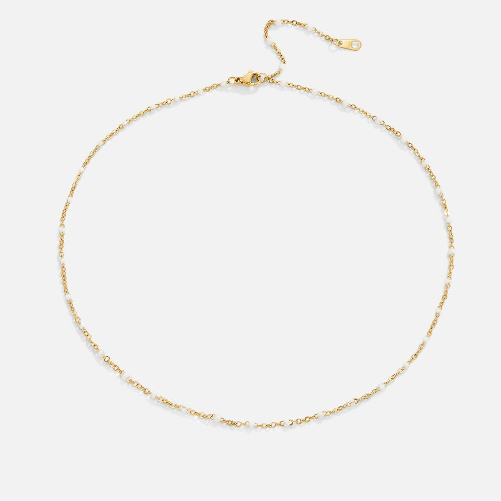 Sabina – Vergoldeter Choker mit kleinen Perlen