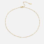 Sabina – Vergoldeter Choker mit kleinen Perlen