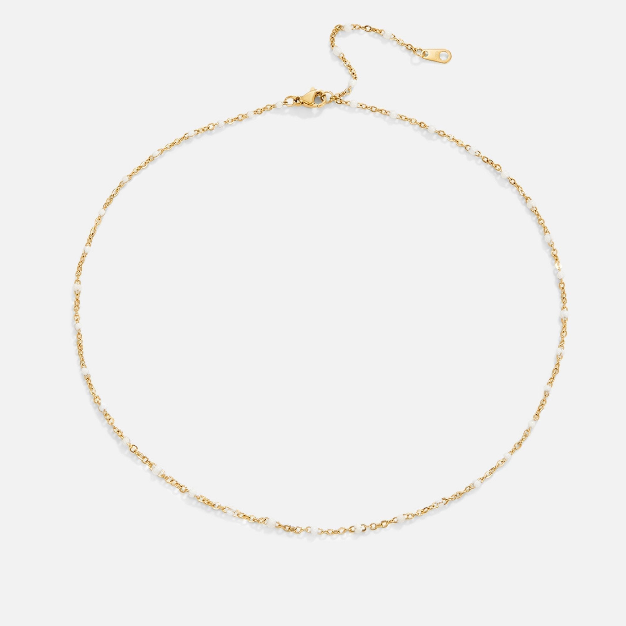 Sabina – Vergoldeter Choker mit kleinen Perlen